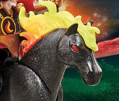 PLAYMOBIL Novelmore Caballo de Fuego con Jinete 9882