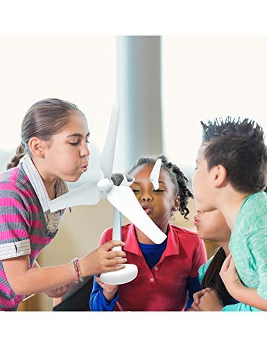 PLAYSTEM Generadores de energía verde para energizar aviones eléctricos, juguetes STEM regalo educativo para niños y adolescentes, niñas y niños 3 pulgadas de alto turbina de hoja larga