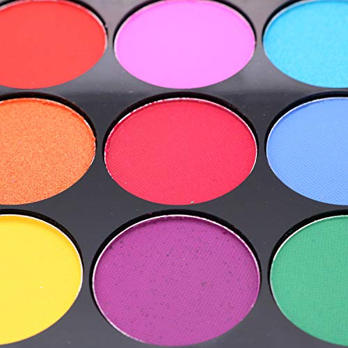 POFET Kit de pintura corporal para la cara, 15 colores, paleta profesional no tóxica,para espectáculos de arte,Halloween,fiesta de Colsplay,maquillaje corporal,pintura facial para niños