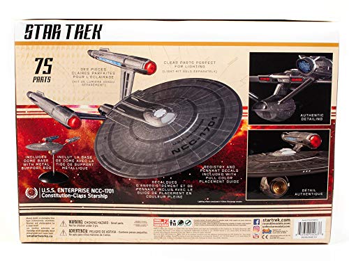 Polar Lights Star Trek Discovery U.S.S. Enterprise 2T 1:1000 Scale Set Prop Replica Modelo Kit