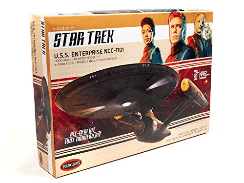 Polar Lights Star Trek Discovery U.S.S. Enterprise 2T 1:1000 Scale Set Prop Replica Modelo Kit