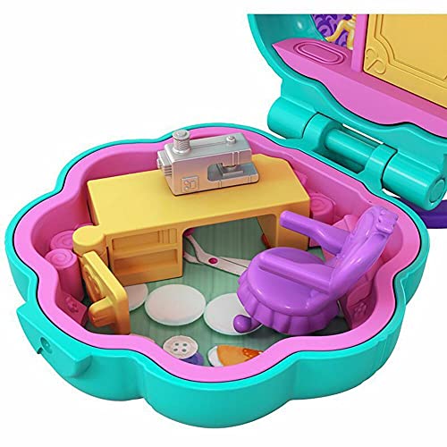 Polly Pocket Mini cofre estudio de moda, muñeca con accesorios (Mattel FRY31)