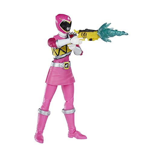 Power Rangers Lightning Collection -Dino Charge Pink Ranger - Figura de acción Coleccionable, Premium, de 15 cm - Empaque con Estilo Power Pop Art