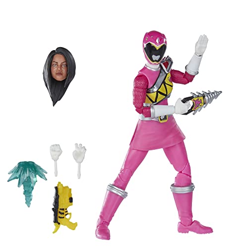 Power Rangers Lightning Collection -Dino Charge Pink Ranger - Figura de acción Coleccionable, Premium, de 15 cm - Empaque con Estilo Power Pop Art