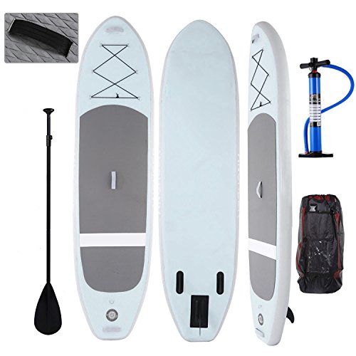 Profun Tabla Hinchable Paddle Surf Tabla de Surf Sup Set Stand Up Paddle Surf Board de 3M con Sup Board+Paleta Ajustable+Bomba de Aire+Mochila