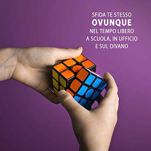 Pucico Cubo magico 3x3 Original Speedcube de Ultima generacion | Cube Profesional Puzzle de Velocidad Juego Mental para Niños y Adultos | Rompecabezas Antiestres No toxico Facil Giro Super Duradero