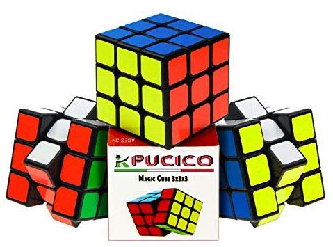 Pucico Cubo magico 3x3 Original Speedcube de Ultima generacion | Cube Profesional Puzzle de Velocidad Juego Mental para Niños y Adultos | Rompecabezas Antiestres No toxico Facil Giro Super Duradero