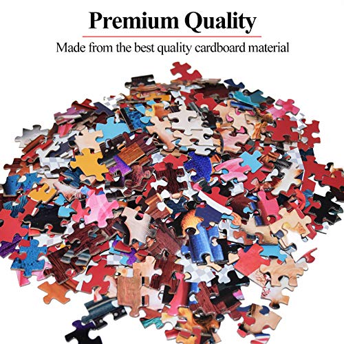 Puzzle de 1000 piezas, puzzle para adultos, 1000 piezas, puzzle de adultos, colorido, juego de habilidad para toda la familia – mascota perro