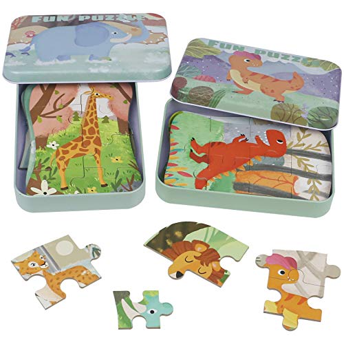 Puzzle Madera Dinosaurios Montessori Juguetes-Puzzles Infantiles Juguete Educativo Montessori Regalo Niños 2 3 4 5 Años Rompecabezas Juego Dinosaurios Regalos Preescolar Juguetes para 2 3 4 Años Niños