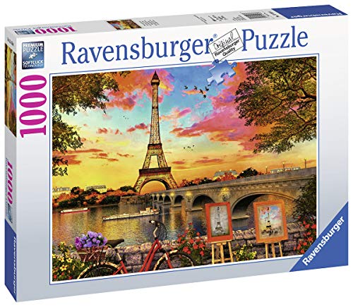 Ravensburger-15168 Ravensburger Banks of The Seine-Puzzle de 1000 Piezas, Multicolor (15168)