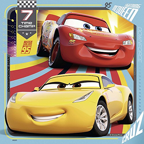 Ravensburger The Movie Puzzle 3 x 49 Piezas, Cars 3, (8015)