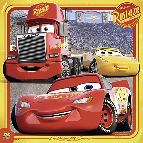 Ravensburger The Movie Puzzle 3 x 49 Piezas, Cars 3, (8015)