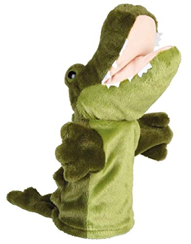 Ravensden Marioneta de mano de peluche de cocodrilo, 37 cm