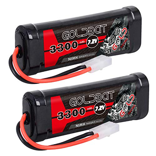 RC Akku NiMH Akku Pack3300mAh 7.2V Batterie Ersatzakku Für RC Autos Flugzeug Helikopter Boot Buggy Modellbau Autos Flugzeug Toy Spielzeug (2 Pack)