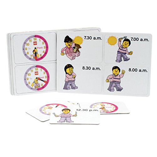 Reloj de muñeca modificable infantil rosa con figurita, reloj de montaje y tarjetas de actividad para aprender la hora de LEGO 9005039| rosa/blanco | plástico | 28 mm de diámetro | Cuarzo analógico| chico chica | oficial