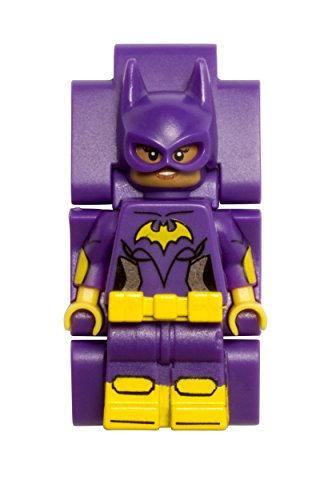 Reloj infantil modificable de LEGO Batman Movie. Emblemática figurita de LEGO Batgirl en la pulsera.