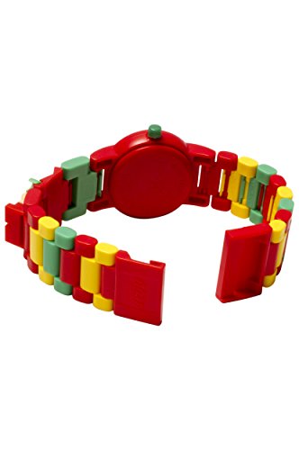 Reloj infantil modificable de LEGO Batman Movie. Emblemática figurita de LEGO Robin en la pulsera.