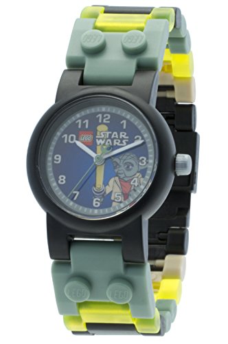 Reloj infantil modificable de LEGO Star Wars. Incluye las conocidas figuritas de LEGO Yoda.