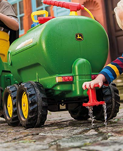 ROLLY TOYS 12 275 2 - Remolque Cisterna John Deere (2 Ejes, Bomba y aspersor)