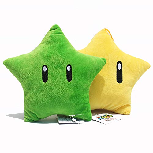 RONGXIANMA Plush Toys Yellow Green Stars Milky Way Star Plush Toy Party Throw Pillow Super Mario Galaxy Pillow 20Cm