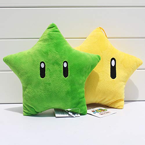 RONGXIANMA Plush Toys Yellow Green Stars Milky Way Star Plush Toy Party Throw Pillow Super Mario Galaxy Pillow 20Cm