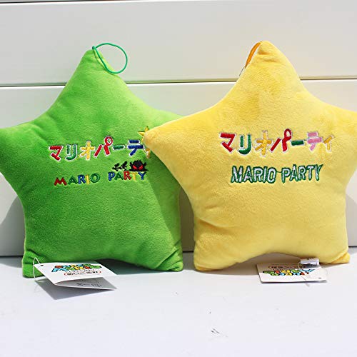 RONGXIANMA Plush Toys Yellow Green Stars Milky Way Star Plush Toy Party Throw Pillow Super Mario Galaxy Pillow 20Cm