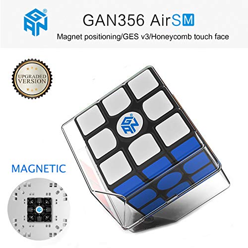 ROXENDA GAN 356 Air SM Magnético Speed Cube Ganspuzzle Profesional 3x3x3 Cubo de Velocidad Negro