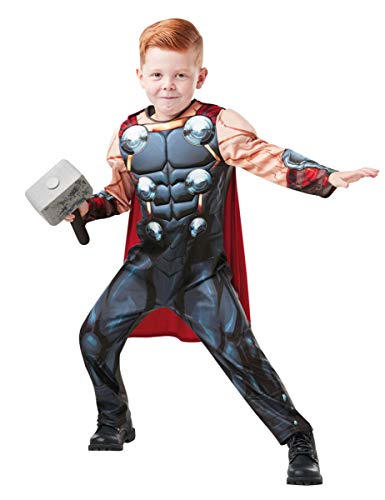 Rubies 640836S Marvel Vengadores Thor Deluxe Disfraz infantil para niños, pequeño