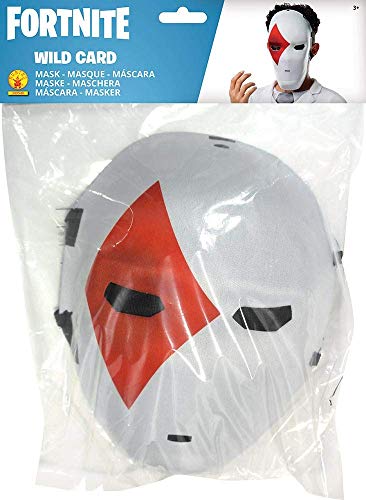 Rubies´s- Official Fortnite Wild Card Mask Disfraz, Multicolor (Rubie's 300540NS)