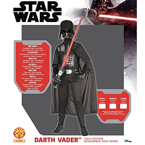 Rubies Star Wars Darth vader Disfraz, dibujo animado, multicolor, L (Rubie's 641066L)