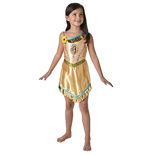 Rubies Vestido de lujo oficial de Pocahontas – Disfraz – Disfraz de princesa Disney libro de cuento de hadas