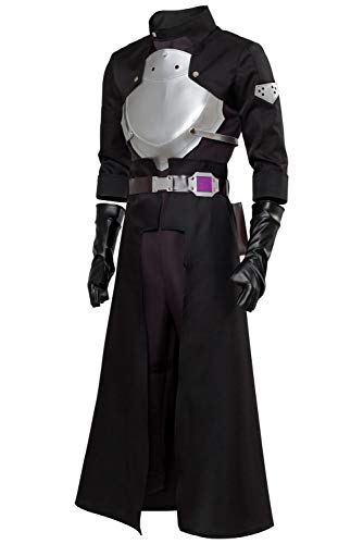 SAO Sword Art Online Fatal Bullet Kirito Kirigaya Kazuto Disfraz Cosplay para hombre, XXXL