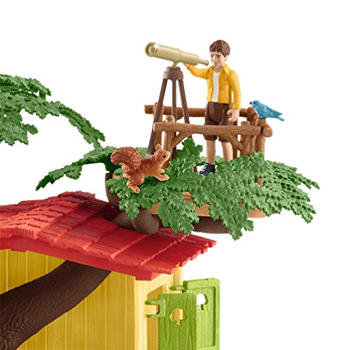 Schleich 42408 Farm World Play Set - Casa de árbol de aventura, juguetes a partir de 3 años