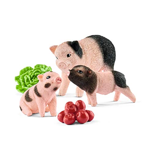 Schleich 42422 Farm World play set - cerda y lechones, juguetes a partir de 3 años