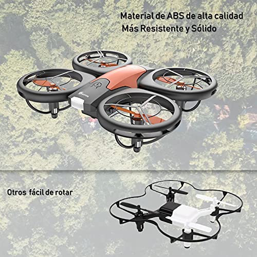 Selvim Mini Drone para Niños, Dron con 3 Baterías, Larga Duración de 24 Minutos, Mini Helicóptero Quadcopter para Principantes, Control Remoto, con Estuche de Transporte