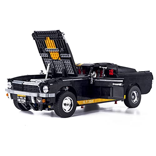 SESAY Coche deportivo teledirigido para Ford Mustang GT 350-H, 2,4 G, con bloques de construcción con motor y mando a distancia, 1817 piezas, compatible con la técnica Lego