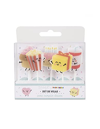 Set 5 Velas Divertidas Mr Wonderful