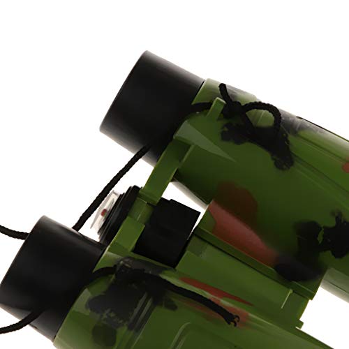 Sharplace 2X Niños Binoculares Al Aire Libre Telescopio Toy W Strap & Compass Kid Fingend Juego