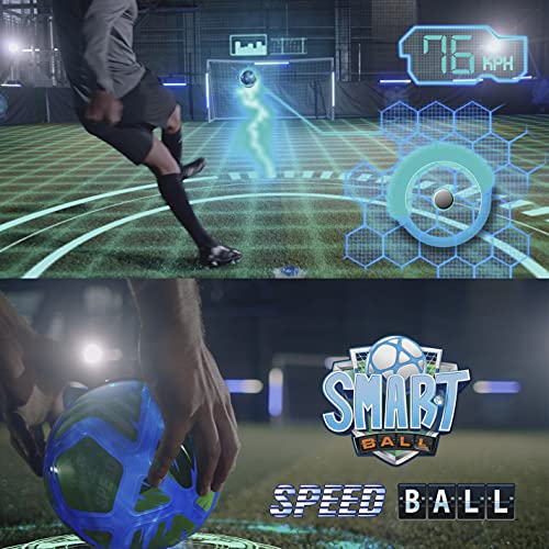 Smart Ball Speed Football, Pelota de fútbol para Hablar, Mide y te Dice tu Velocidad de Patada,, diseño Innovador, Regalo Ideal para Mayores de 6 años