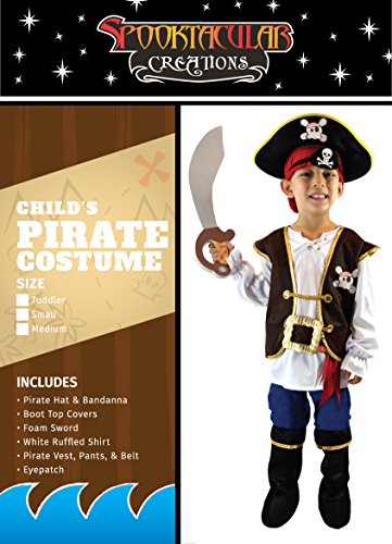 Spooktacular Creations Disfraz de Pirata para Niños (S)