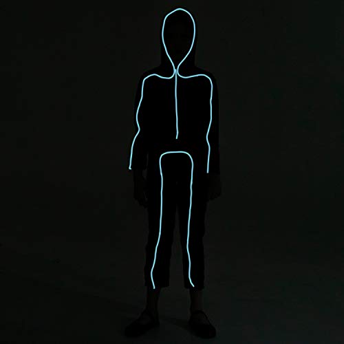 Spooktacular Creations Traje Ilunimoso Disfraz con Luces LED Unisex para Adultos Fiesta de Halloween Cosplay