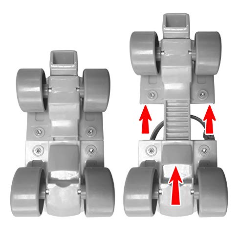 Stamp Set Rollers + E/K Pads Pink Skids Control, Taille 23-27 Roller, Rosa &Blanco