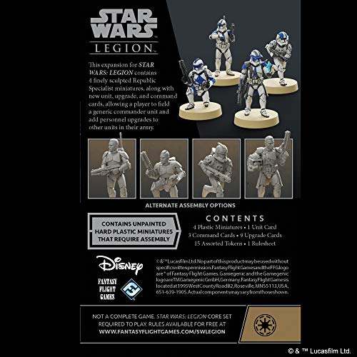 Star Wars Legion: Expansión de Personal de especialistas de la República