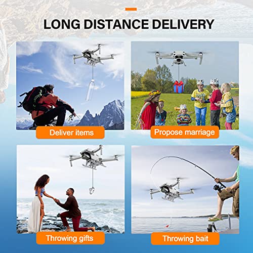 STARTRC Mavic Air 2S Payload Airdrop Release Dispositivo de caída Airdrop System Landing Gear Leg (2 en 1) para dji Air 2S / Mavic Air 2 Accesorios para Boda, Pesca, Cebo, búsqueda, Rescate