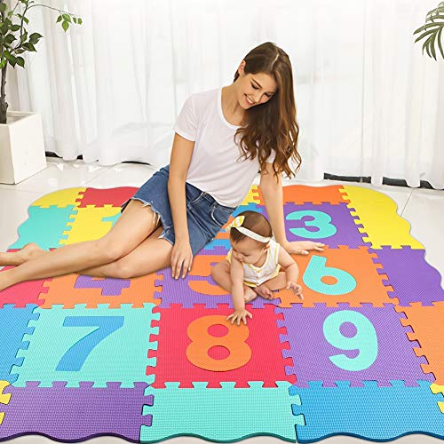 StillCool Alfombra Puzzle para Niños, Alfombra de Juguete de Espuma Tridimensional para Rompecabezas, 25 Piezas de Grosor (0,47 Pulgadas) para decoración de la habitación de los niños