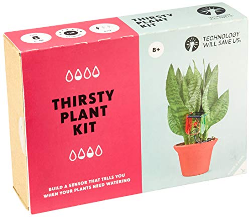 Tech Will Save Us- Thirsty Sensor de Humedad para el riego de Plantas para niños, Multicolor (TSKIT0105)