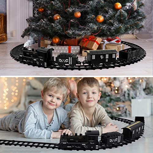 Tomaibaby 1 Juego de Tren de Vapor Modelo de Juguete Tren Eléctrico para Niños Juguete de Motor de Vapor Locomotora Juguete de Carga Tren Eléctrico Modelo de Juguete