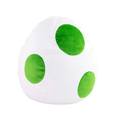 TOMY T12968, Super Mario-Peluche Huevo de Peluche Verde, Blanco