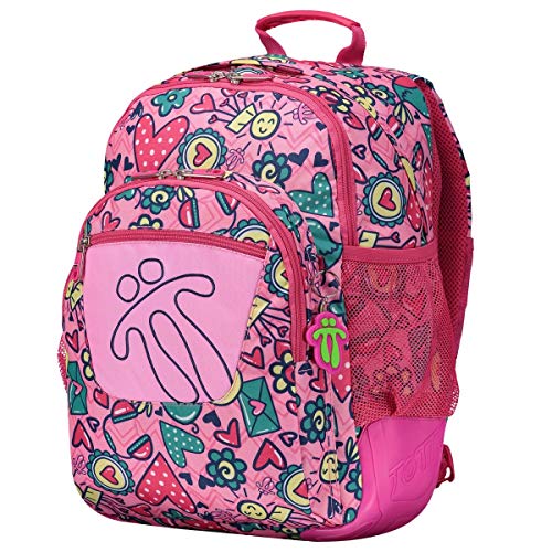 TOTTO Crayoles - Mochila Escolar, Multicolor, 40 cm