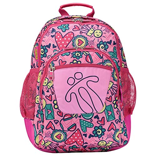 TOTTO Crayoles - Mochila Escolar, Multicolor, 40 cm